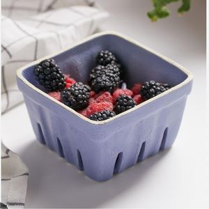Urban Outfitters Blue Ceramic Berry Collander